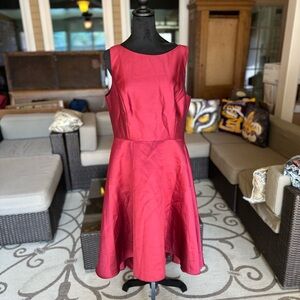 Alfred Sung Cocktail Dress in Burgandy Red Size 16